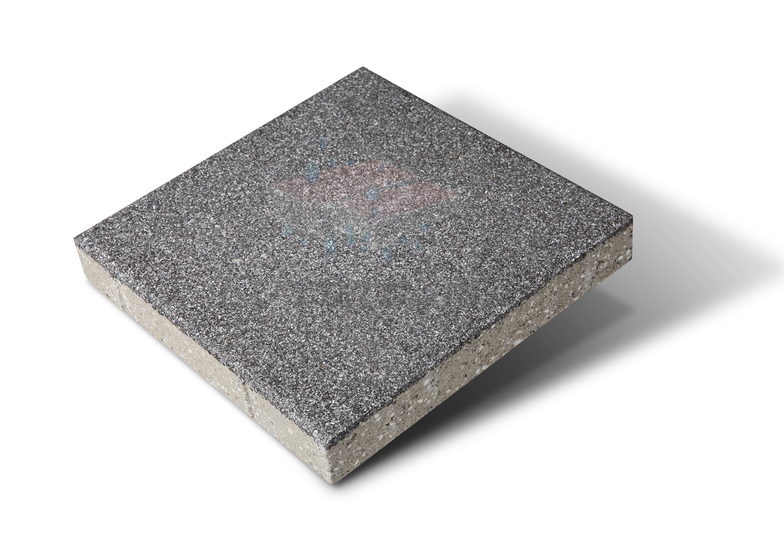 芝麻黑仿石陶瓷透水磚